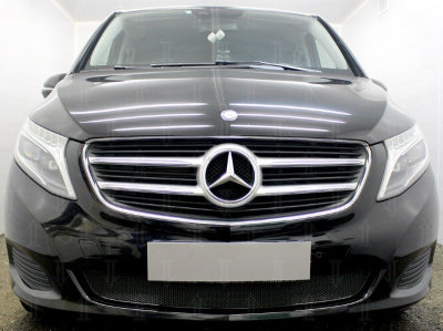 Mercedes-Benz V-Klasse (15–) Защита радиатора Premium, чёрная